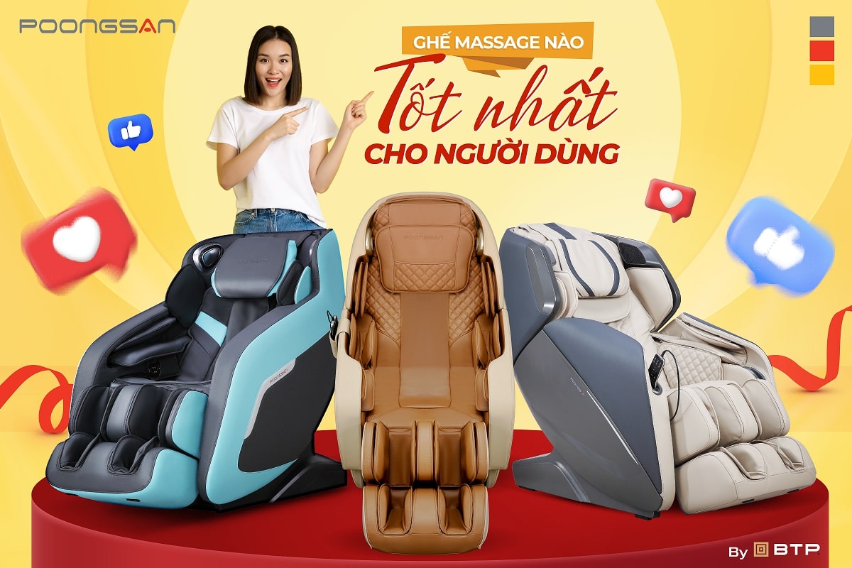 Ghế massage nào tốt nhất cho người dùng hiện nay